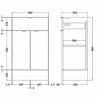 Hudson Reed Fusion Base Unit 500mm Wide - Gloss Grey Mist -HEATANDPLUMB Sales hudson reed fusion bathroom furniture off626 1 1