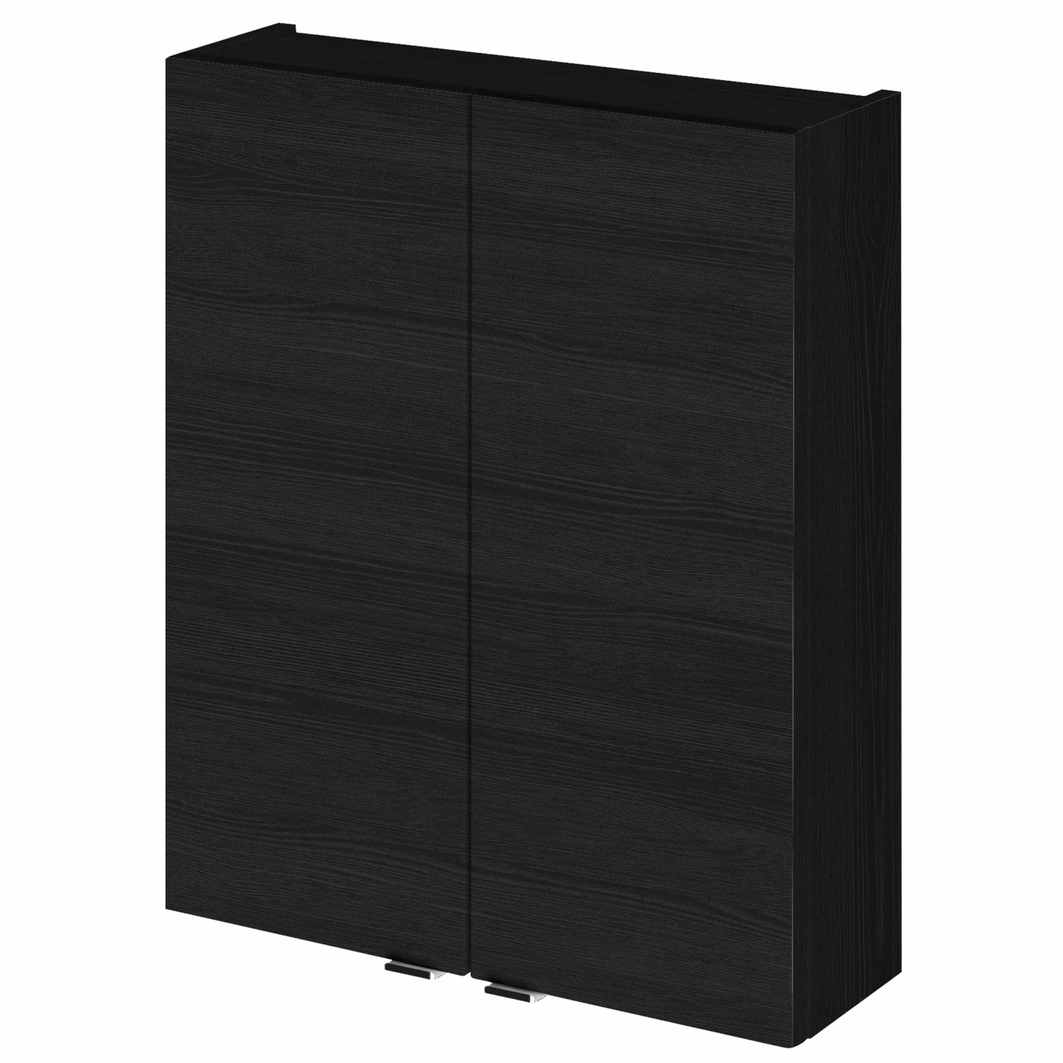 Hudson Reed Fusion Wall Unit 500mm Wide - Charcoal Black Woodgrain 3 Hudson Reed Fusion Wall Unit 500mm Wide - Charcoal Black Woodgrain