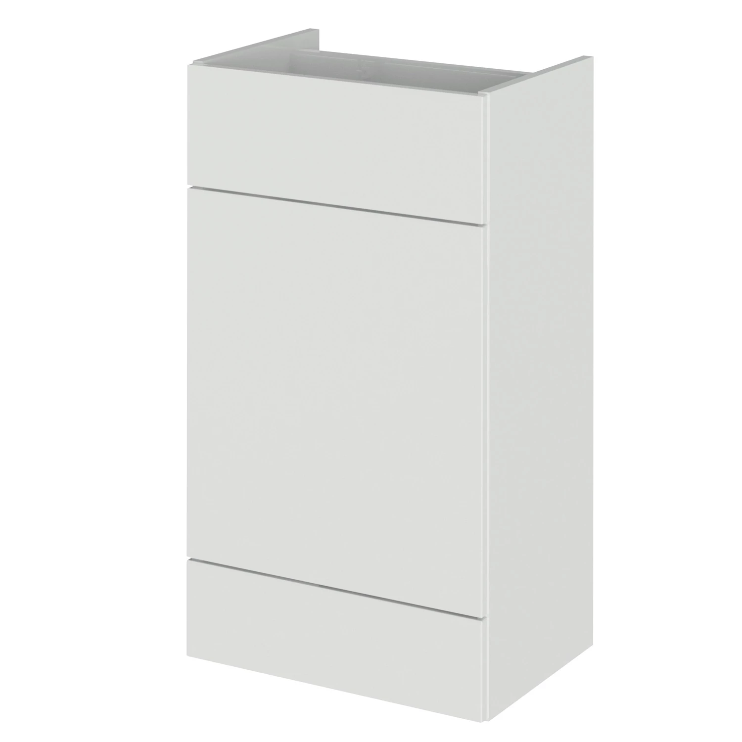 Hudson Reed Fusion WC Unit 500mm Wide - Gloss Grey Mist 3 Hudson Reed Fusion WC Unit 500mm Wide - Gloss Grey Mist