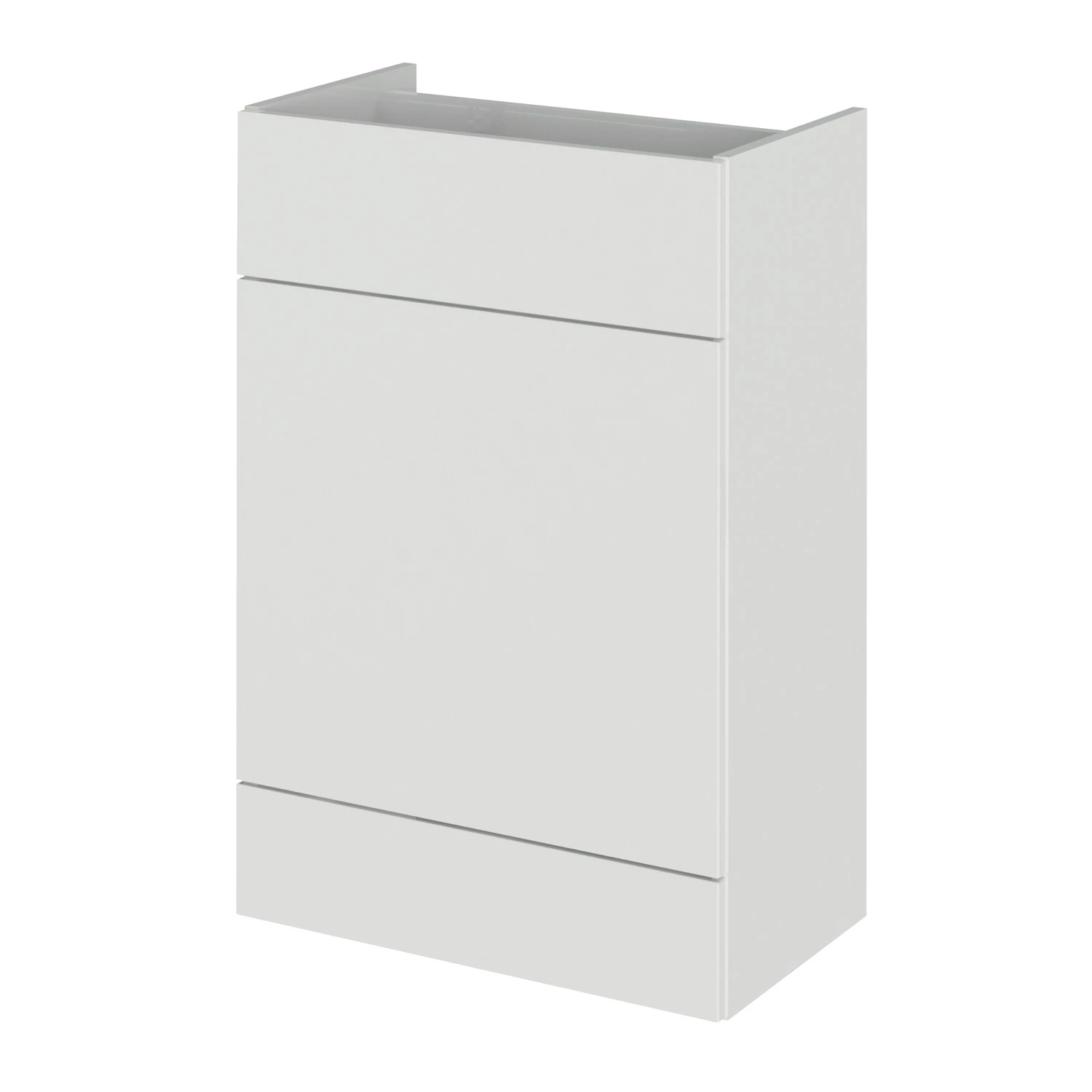 Hudson Reed Fusion WC Unit 600mm Wide - Gloss Grey Mist 4 Hudson Reed Fusion WC Unit 600mm Wide - Gloss Grey Mist - Image 2