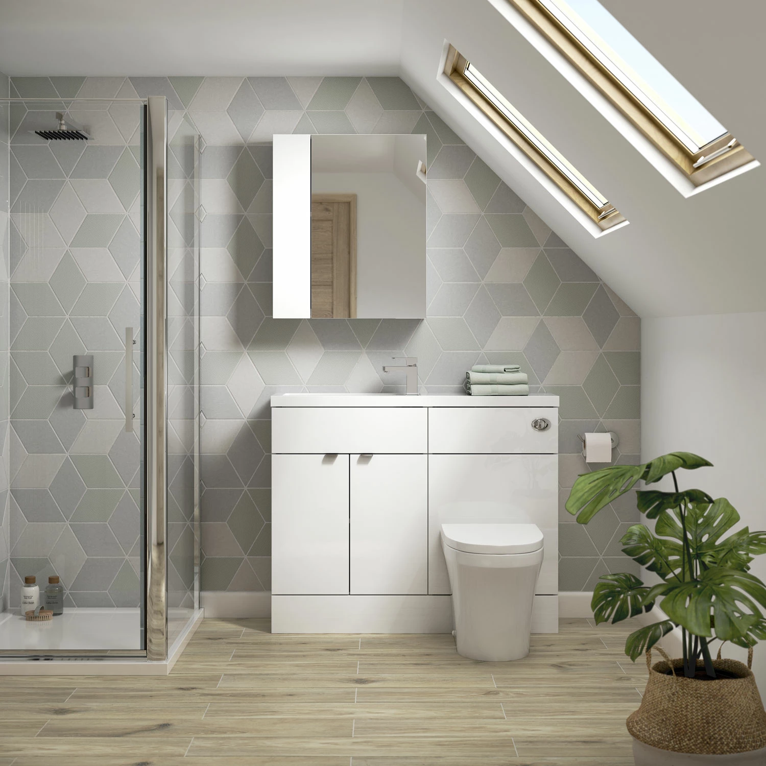 Hudson Reed Fusion Compact Combination Unit With 600mm WC Unit - 1200mm Wide - Gloss White 9 Hudson Reed Fusion Compact Combination Unit With 600mm WC Unit - 1200mm Wide - Gloss White - Image 7