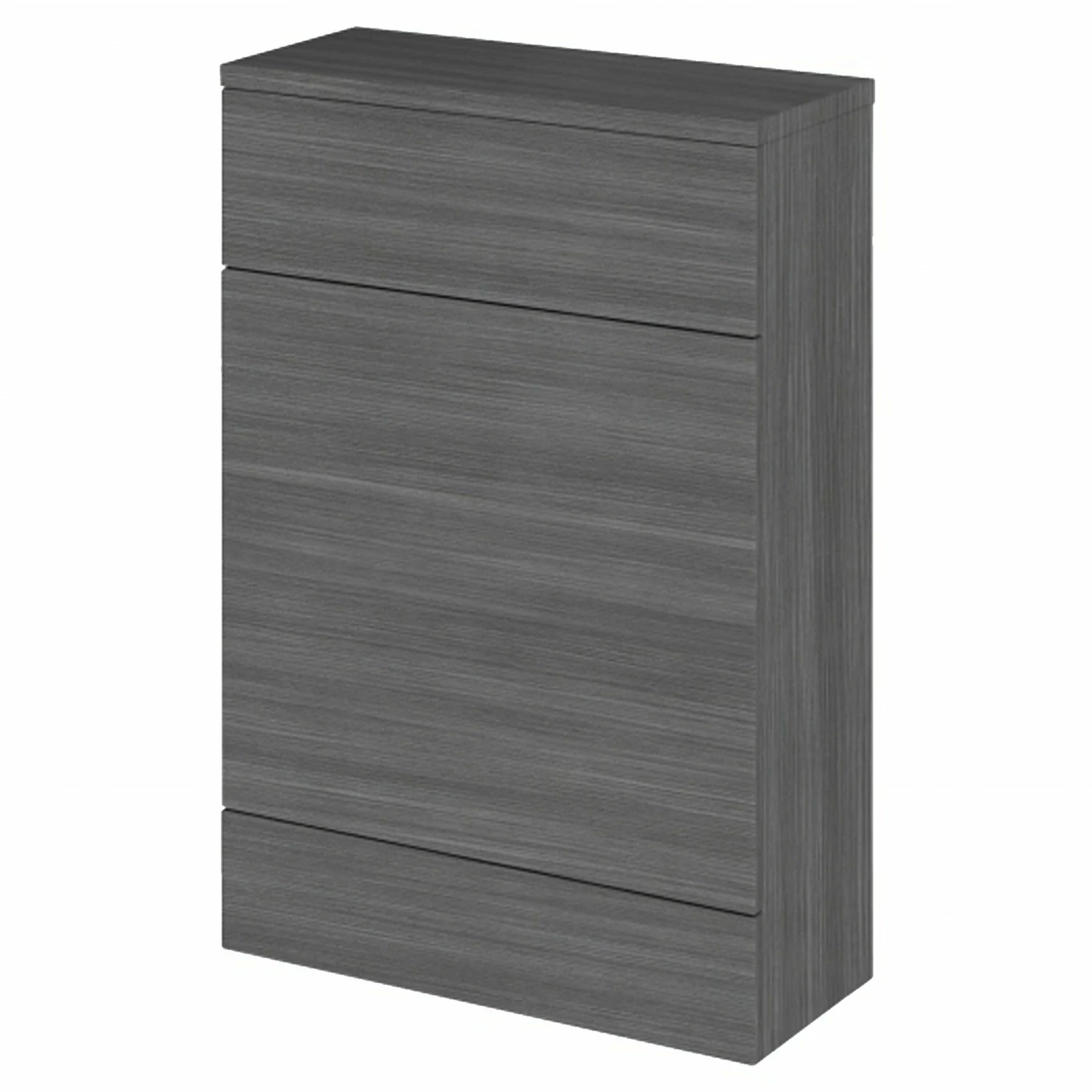 Hudson Reed Fusion Compact WC Unit With Coloured Worktop 600mm Wide - Anthracite Woodgrain 4 Hudson Reed Fusion Compact WC Unit With Coloured Worktop 600mm Wide - Anthracite Woodgrain - Image 2
