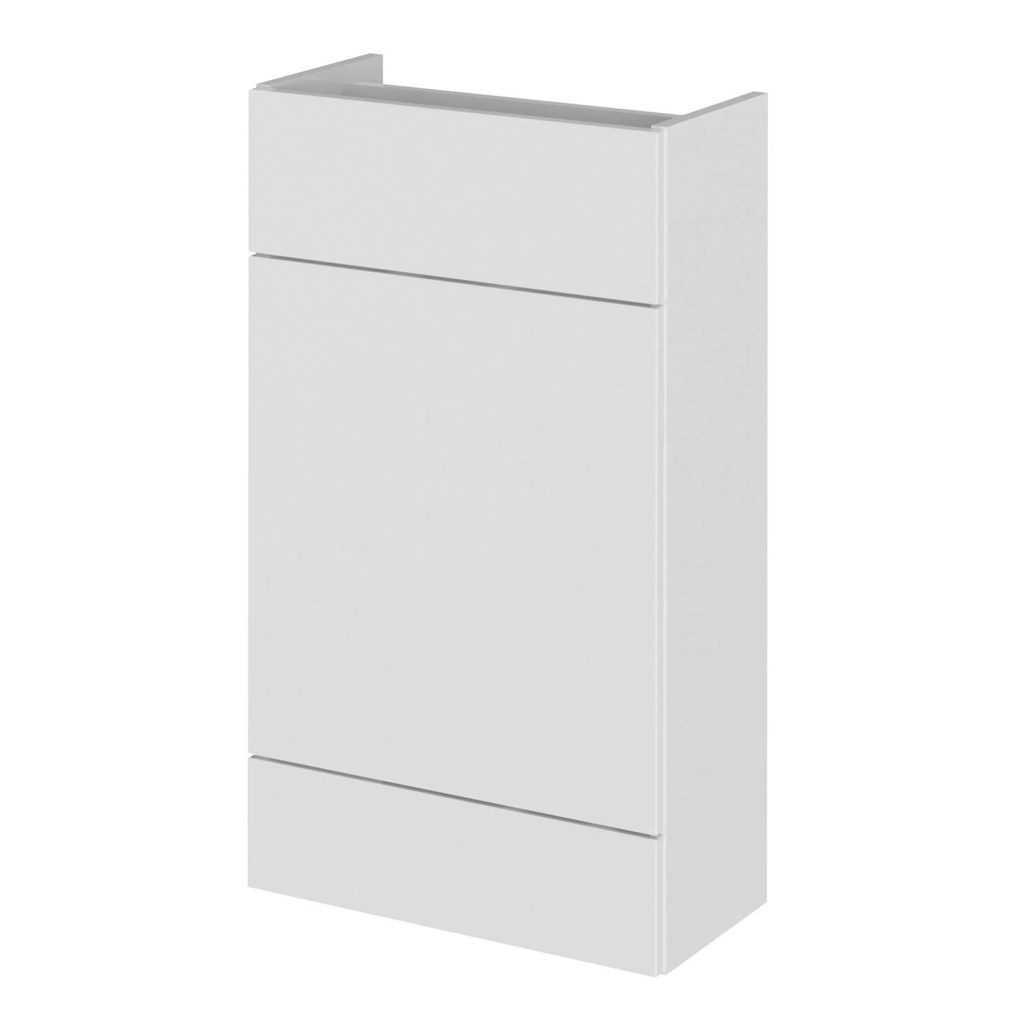 Hudson Reed Fusion Compact WC Unit 500mm Wide - Gloss Grey Mist 4 Hudson Reed Fusion Compact WC Unit 500mm Wide - Gloss Grey Mist - Image 2