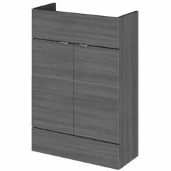 Hudson Reed Fusion RH Combination Unit With Round Semi Recessed Basin 1100mm Wide - Anthracite Woodgrain 9 Hudson Reed Fusion RH Combination Unit With Round Semi Recessed Basin 1100mm Wide - Anthracite Woodgrain -HEATANDPLUMB Sales hudson reed fusion compact vanity unit off507 4