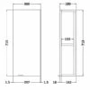 Hudson Reed Fusion Wall Unit 300mm Wide - Gloss Grey Mist -HEATANDPLUMB Sales hudson reed fusion furniture bathroom furniture off351