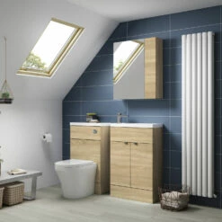 Hudson Reed Fusion Compact WC Unit 500mm Wide - Natural Oak 8 Hudson Reed Fusion Compact WC Unit 500mm Wide - Natural Oak -HEATANDPLUMB Sales hudson reed fusion furniture bathroom furniture off381 1