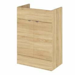 Hudson Reed Fusion RH Combination Unit With 500mm WC Unit - 1500mm Wide - Natural Oak