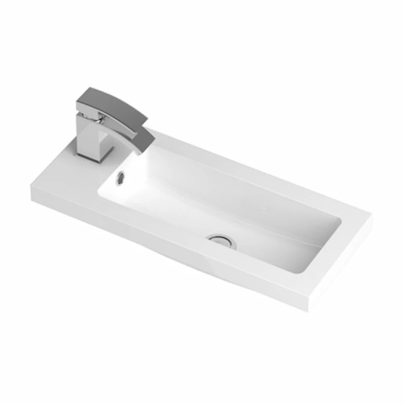 Hudson Reed Fusion Wall Hung 2-Door Vanity Unit With Compact Basin 600mm Wide - Charcoal Black Woodgrain 3 Hudson Reed Fusion Wall Hung 2-Door Vanity Unit With Compact Basin 600mm Wide - Charcoal Black Woodgrain