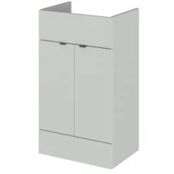 Hudson Reed Fusion RH Combination Unit With 500mm WC Unit - 1000mm Wide - Gloss Grey Mist -HEATANDPLUMB Sales hudson reed fusion vanity unit ofg406