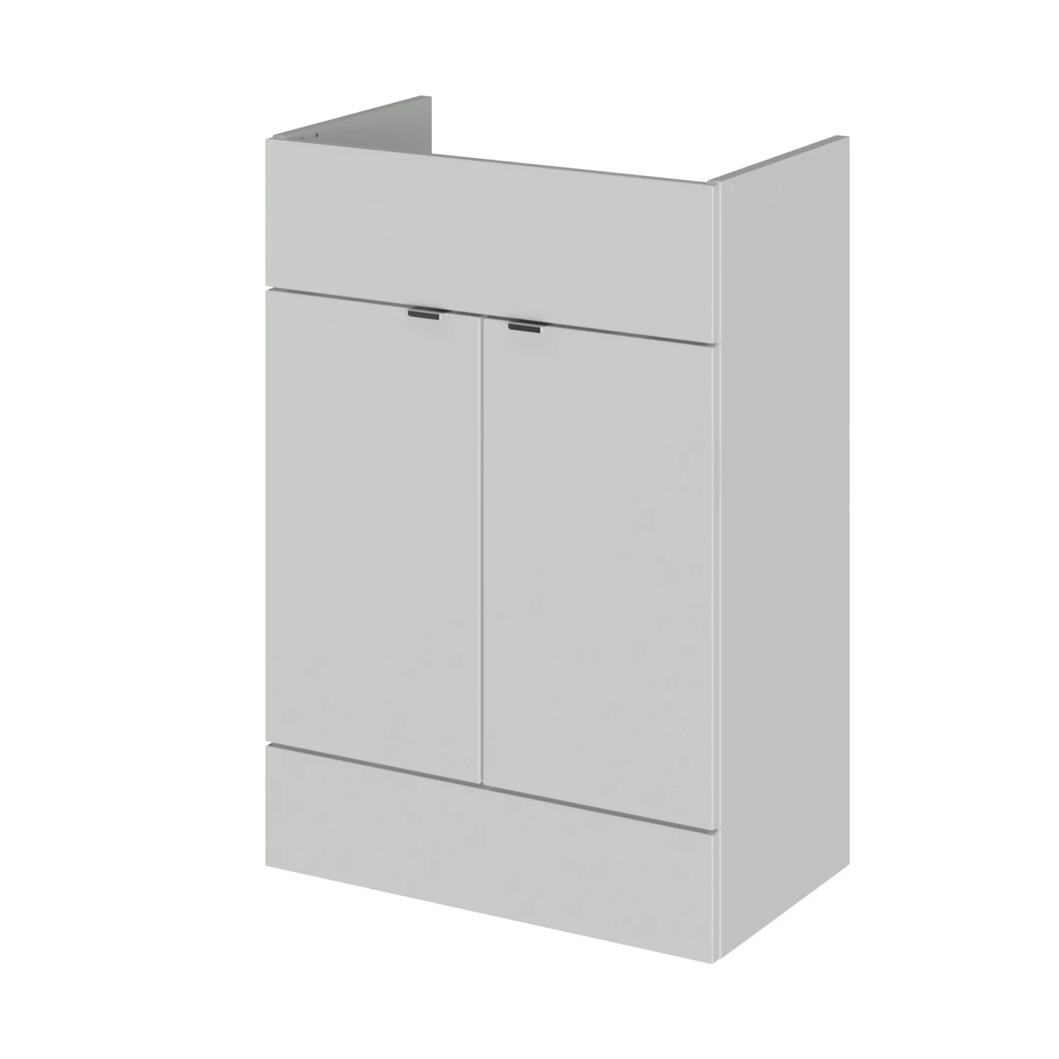 Hudson Reed Fusion RH Combination Unit With 600mm WC Unit - 1200mm Wide - Gloss Grey Mist 3 Hudson Reed Fusion RH Combination Unit With 600mm WC Unit - 1200mm Wide - Gloss Grey Mist