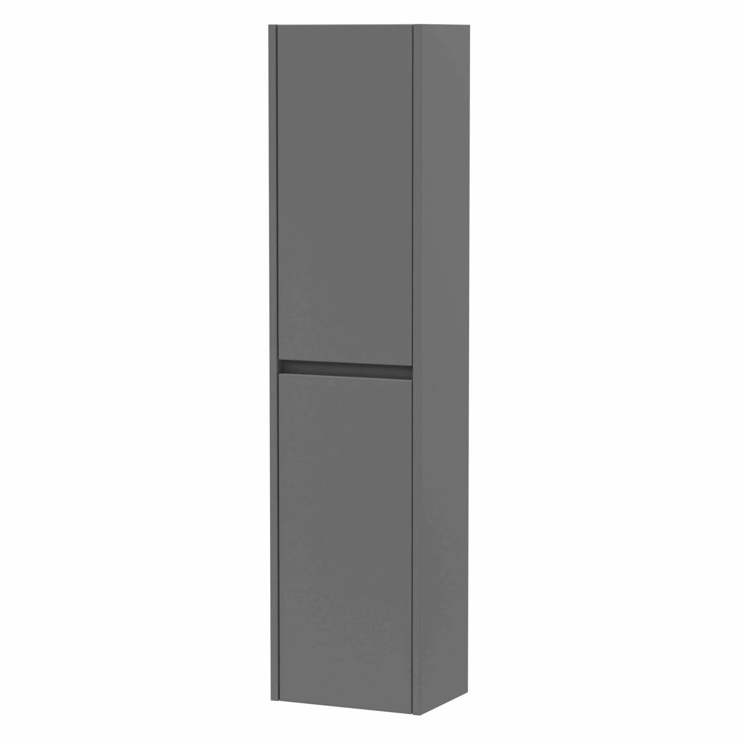 Hudson Reed Havana Wall Hung 2-Door Tall Storage Unit 350mm Wide - Coastal Grey 4 Hudson Reed Havana Wall Hung 2-Door Tall Storage Unit 350mm Wide - Coastal Grey - Image 2