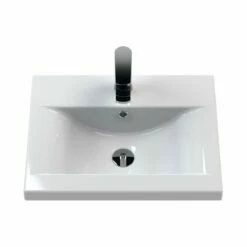 Hudson Reed Juno Wall Hung 2-Door Vanity Unit With Basin 1 500mm Wide - Electric Blue