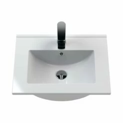 Hudson Reed Juno Wall Hung 2-Door Vanity Unit With Basin 2 500mm Wide - Electric Blue