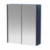 Hudson Reed Juno Mirrored Bathroom Cabinet (50/50) 600mm Wide - Electric Blue 1 Hudson Reed Juno Mirrored Bathroom Cabinet (50/50) 600mm Wide - Electric Blue -HEATANDPLUMB Sales hudson reed juno bathroom cabinet npf1717 1
