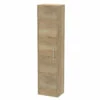 Hudson Reed Juno Wall Hung Tall Storage Unit 350mm Wide - Autumn Oak -HEATANDPLUMB Sales hudson reed juno bathroom furniture npf1861
