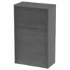 Hudson Reed Juno WC Unit 500mm Wide - Graphite Grey 1 Hudson Reed Juno WC Unit 500mm Wide - Graphite Grey -HEATANDPLUMB Sales hudson reed juno bathroom furniture npf2241 2