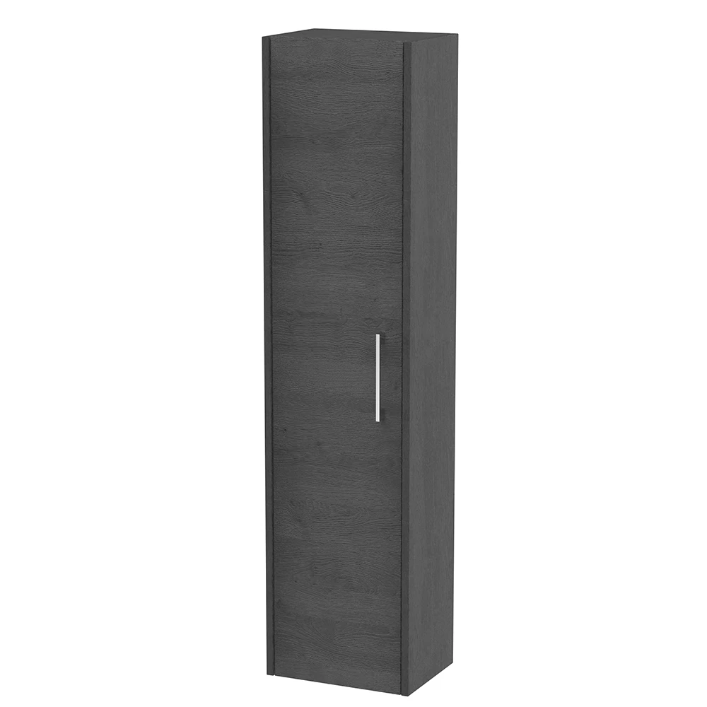 Hudson Reed Juno Wall Hung Tall Storage Unit 350mm Wide - Graphite Grey 6 Hudson Reed Juno Wall Hung Tall Storage Unit 350mm Wide - Graphite Grey - Image 4