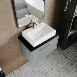 Hudson Reed Juno Wall Hung 1-Drawer Vanity Unit With Worktop 600mm Wide - White Ash 11 Hudson Reed Juno Wall Hung 1-Drawer Vanity Unit With Worktop 600mm Wide - White Ash -HEATANDPLUMB Sales hudson reed juno vanity unit jnu2322lsb 7