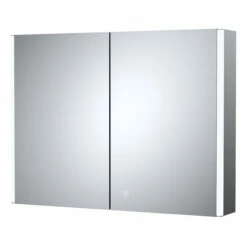 Hudson Reed Leda Bathroom Mirror Cabinet 600mm H X 800mm W 7 Hudson Reed Leda Bathroom Mirror Cabinet 600mm H X 800mm W -HEATANDPLUMB Sales hudson reed leda bathroom cabinet lq094