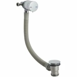 Hudson Reed Minimalist Freeflow Bath Filler And Waste With Single Lever - Chrome