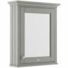 Hudson Reed Old London Mirrored Bathroom Cabinet 650mm Wide - Storm Grey 2 Hudson Reed Old London Mirrored Bathroom Cabinet 650mm Wide - Storm Grey -HEATANDPLUMB Sales hudson reed old london bathroom cabinet lon214 1