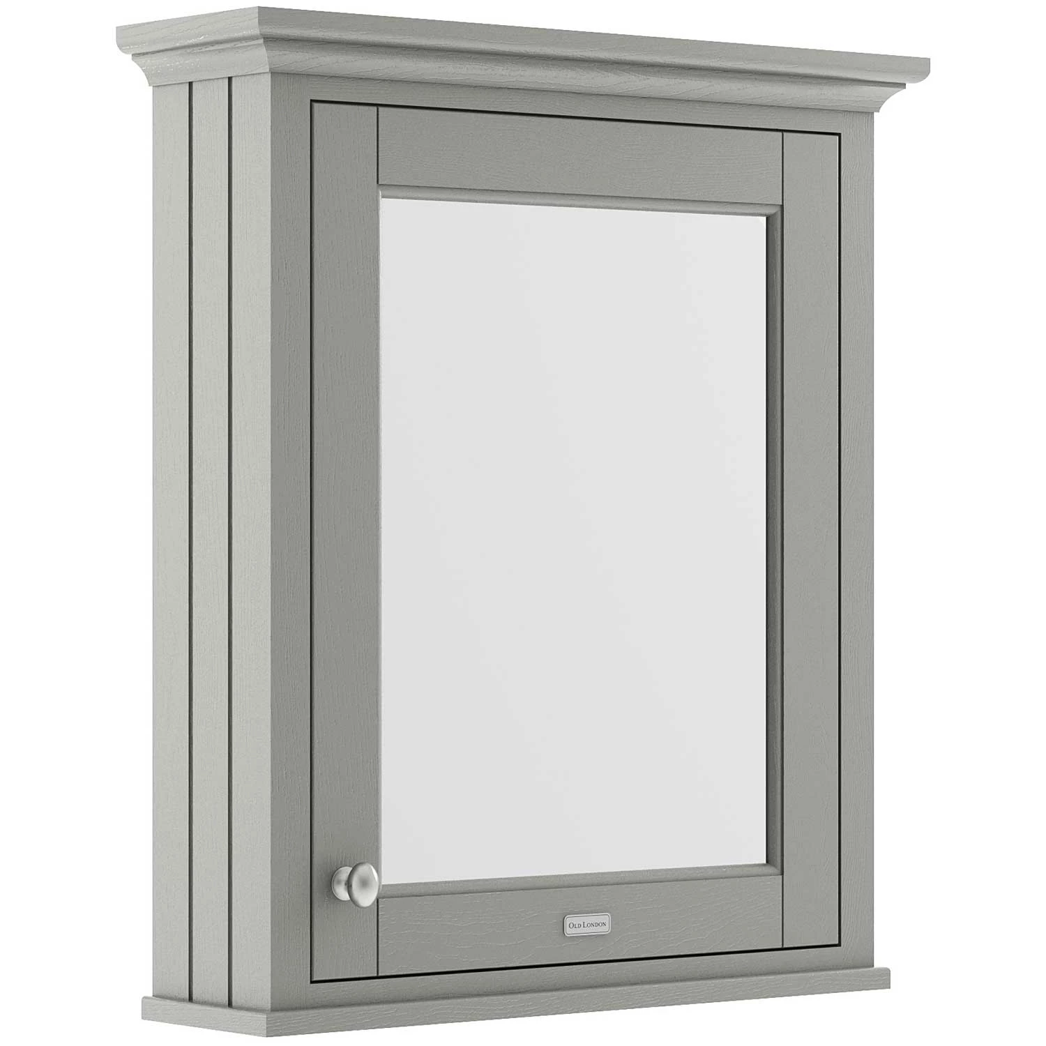 Hudson Reed Old London Mirrored Bathroom Cabinet 650mm Wide - Storm Grey 3 Hudson Reed Old London Mirrored Bathroom Cabinet 650mm Wide - Storm Grey