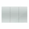 Hudson Reed Quartet 3 Door Mirrored Cabinet 1350mm Wide - Gloss White -HEATANDPLUMB Sales hudson reed quartet bathroom cabinet qua009