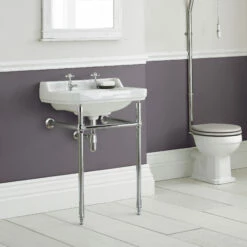 Hudson Reed Richmond Adjustable Washstand 500-560mm Wide Basins - Chrome