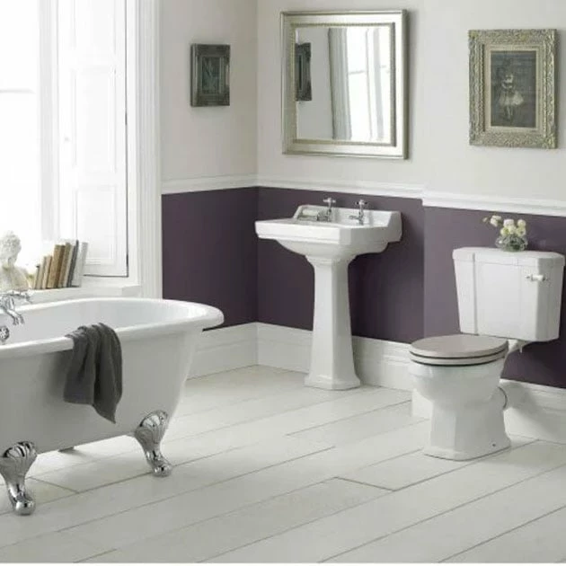 Hudson Reed Richmond Basin And Comfort Height Full Pedestal 560mm Wide - 2 Tap Hole 4 Hudson Reed Richmond Basin And Comfort Height Full Pedestal 560mm Wide - 2 Tap Hole - Image 2