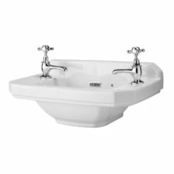 Hudson Reed Richmond Cloakroom Basin 515mm Wide - 2 Tap Hole 7 Hudson Reed Richmond Cloakroom Basin 515mm Wide - 2 Tap Hole -HEATANDPLUMB Sales hudson reed richmond basin ncs829 2