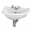 Hudson Reed Ryther Wall Hung Cloakroom Basin 500mm Wide 1 Tap Hole -HEATANDPLUMB Sales hudson reed ryther basin nca104