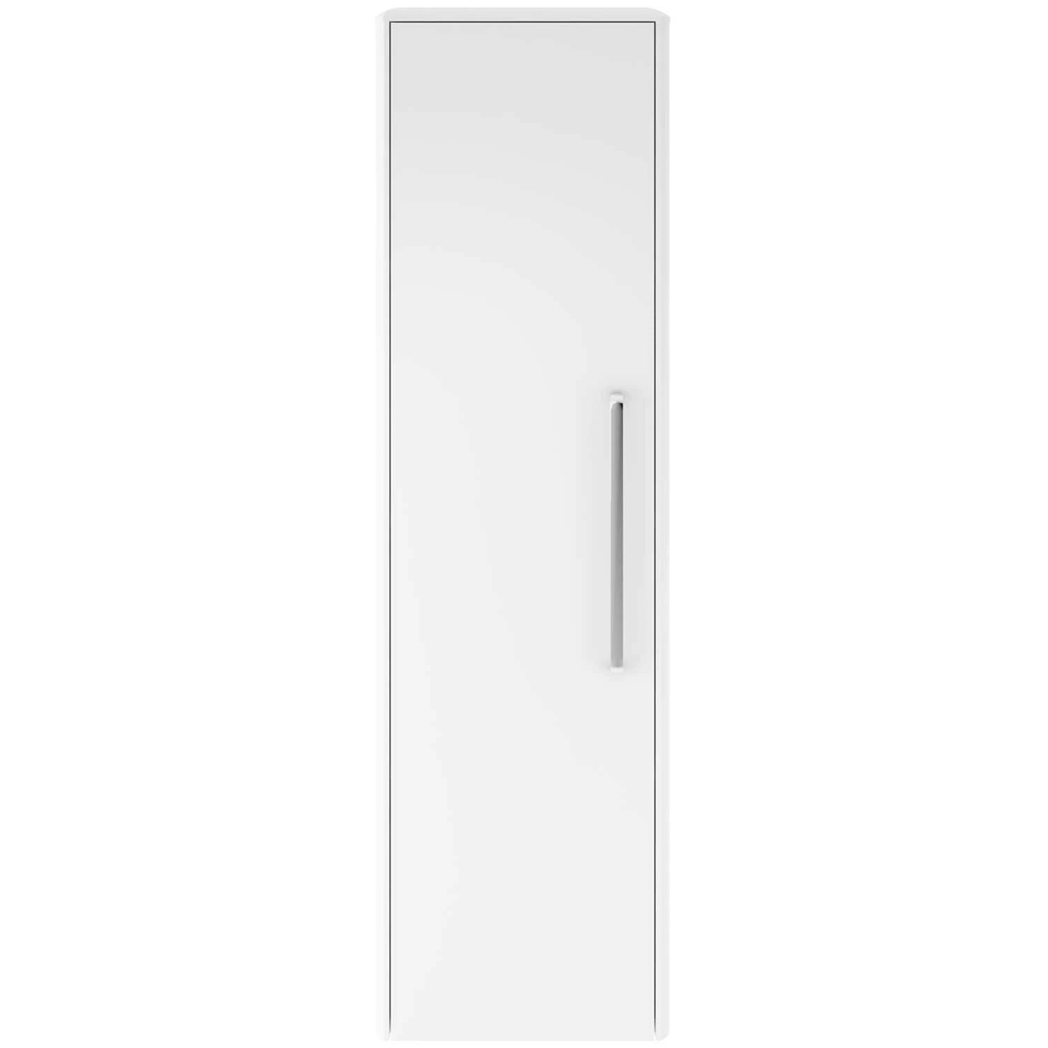 Hudson Reed Solar Wall Hung Tall Storage Unit 350mm Wide - Pure White 4 Hudson Reed Solar Wall Hung Tall Storage Unit 350mm Wide - Pure White - Image 2