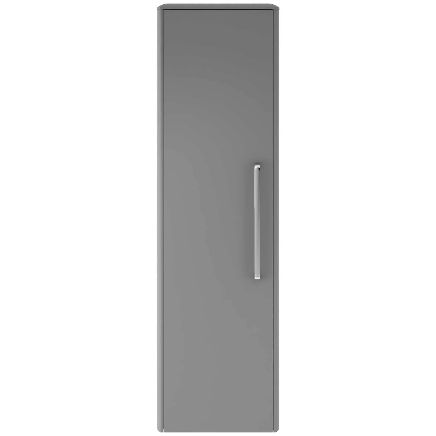 Hudson Reed Solar Wall Hung Tall Storage Unit 350mm Wide - Cool Grey 4 Hudson Reed Solar Wall Hung Tall Storage Unit 350mm Wide - Cool Grey - Image 2