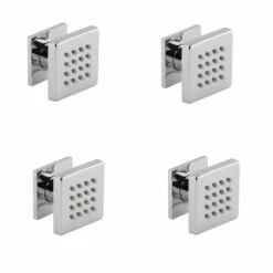 Hudson Reed Tec Concealed Shower Mixer With Fixed Head And Body Jets - Chrome