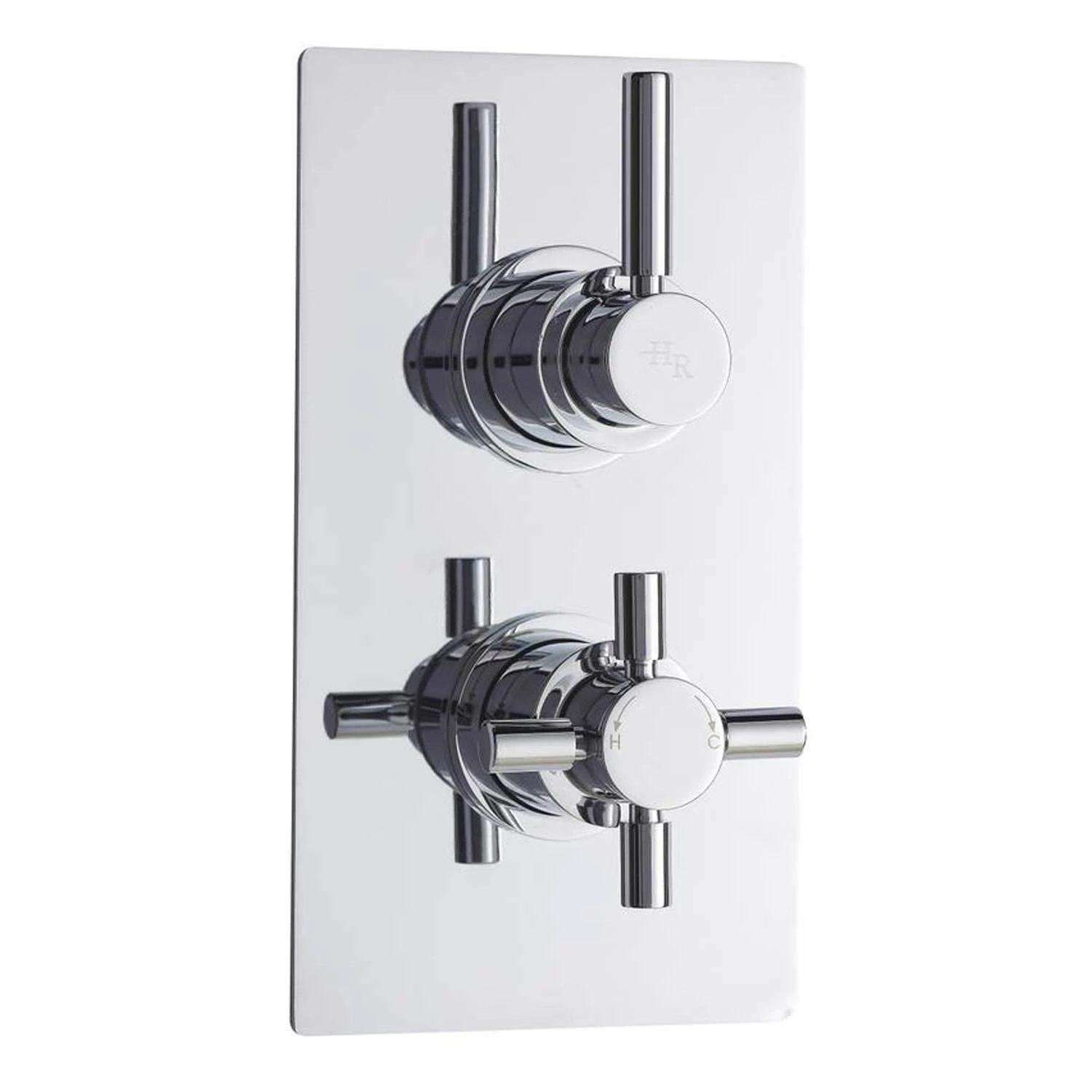 Hudson Reed Tec Pura Concealed Shower Mixer With Fixed Head - Chrome 4 Hudson Reed Tec Pura Concealed Shower Mixer With Fixed Head - Chrome - Image 2