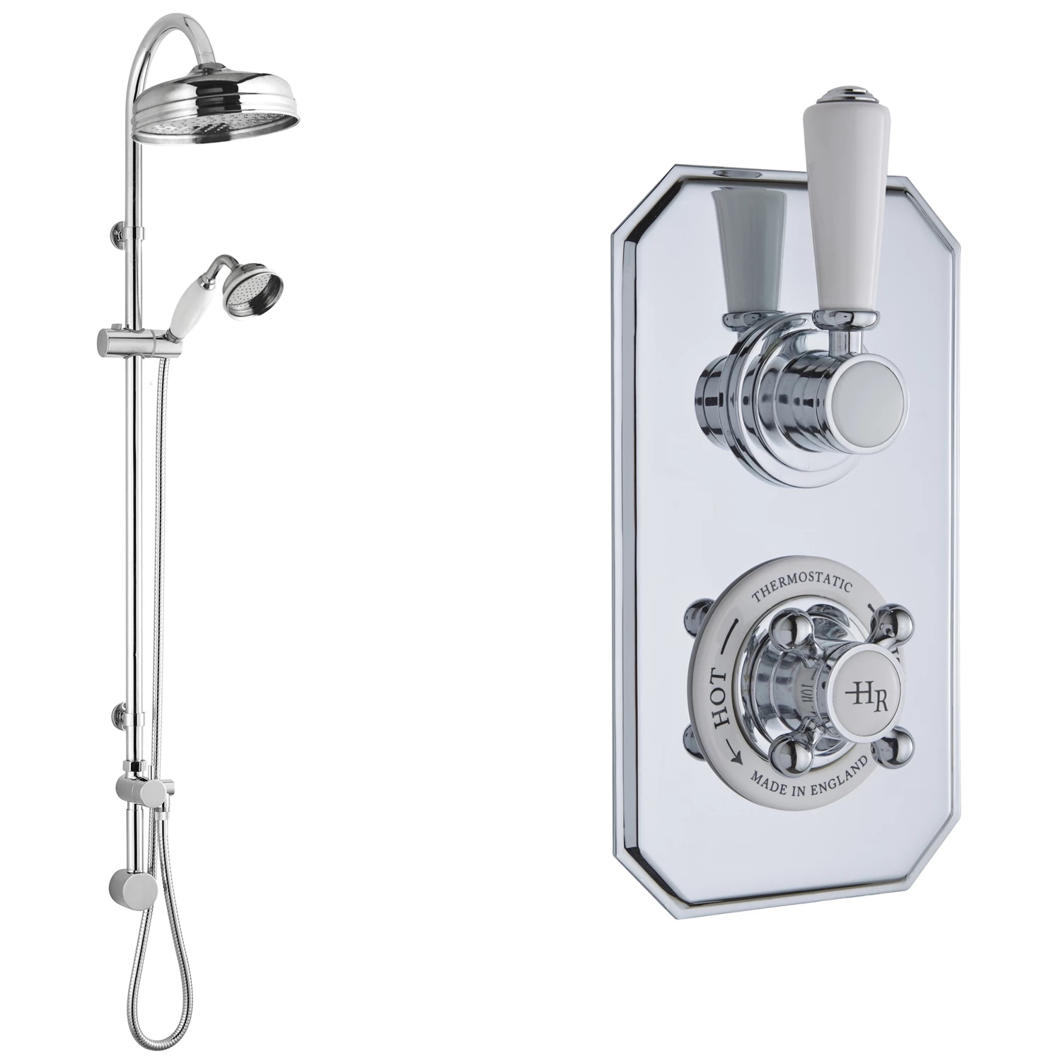 Hudson Reed Topaz Dual Concealed Mixer Shower With Shower Kit And Fixed Head 6 Hudson Reed Topaz Dual Concealed Mixer Shower With Shower Kit And Fixed Head - Image 4