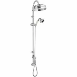 Nuie Traditional Triple Concealed Shower Valve With Rigid Riser Kit And 4 Body Jets - Chrome 9 Nuie Traditional Triple Concealed Shower Valve With Rigid Riser Kit And 4 Body Jets - Chrome -HEATANDPLUMB Sales hudson reed traditional shower kit a3238 2 1