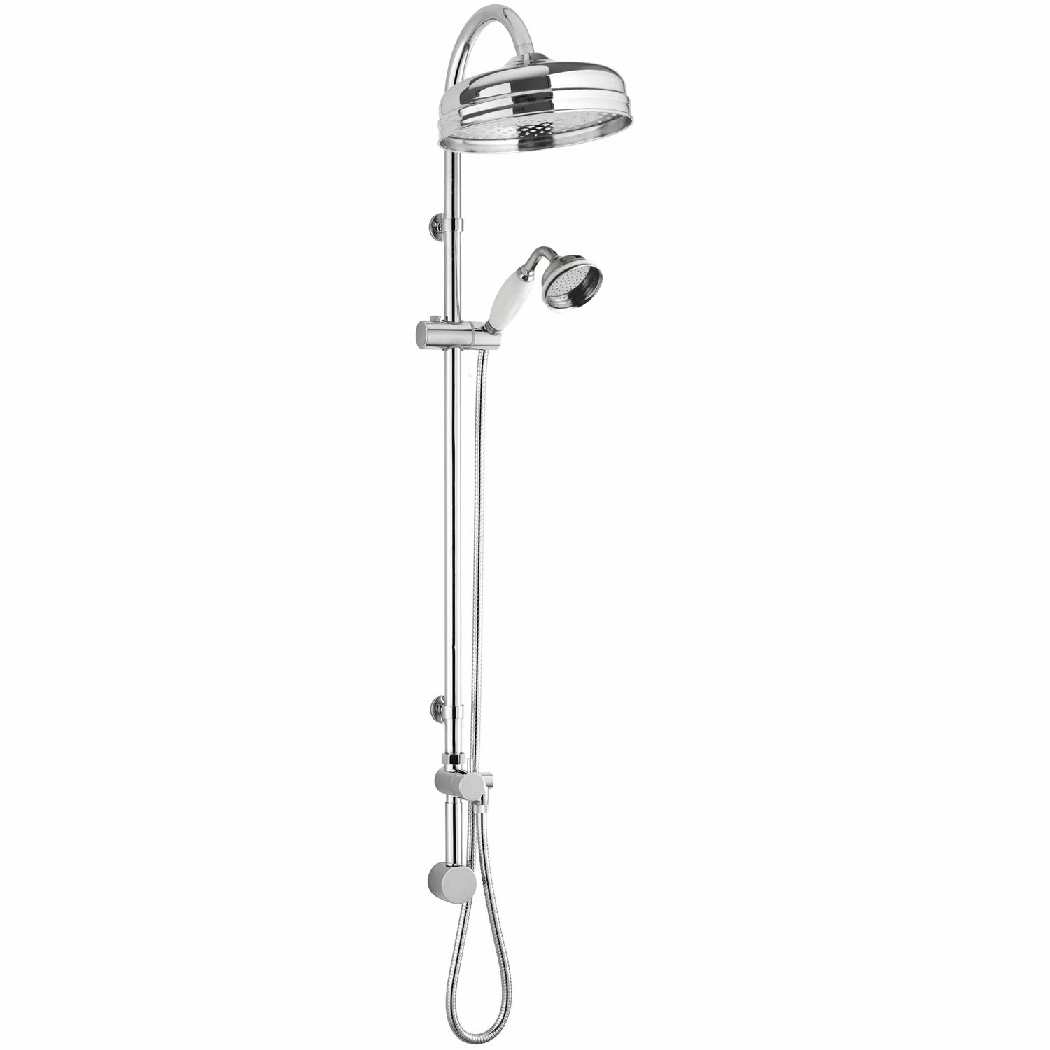 Nuie Traditional Triple Concealed Shower Valve With Rigid Riser Kit And 4 Body Jets - Chrome 5 Nuie Traditional Triple Concealed Shower Valve With Rigid Riser Kit And 4 Body Jets - Chrome - Image 3