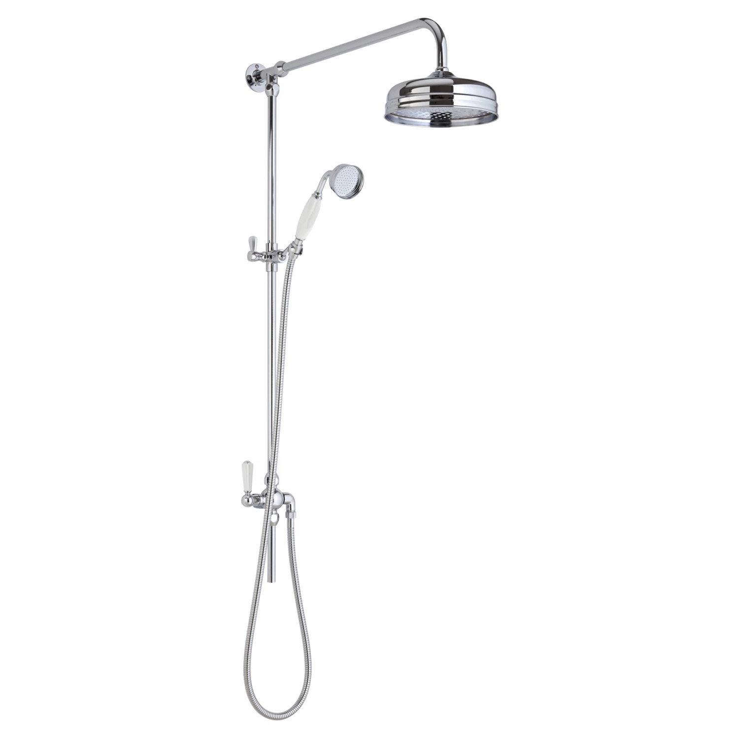 Hudson Reed Victorian Exposed Shower Valve With Rigid Riser Kit - Chrome 5 Hudson Reed Victorian Exposed Shower Valve With Rigid Riser Kit - Chrome - Image 3