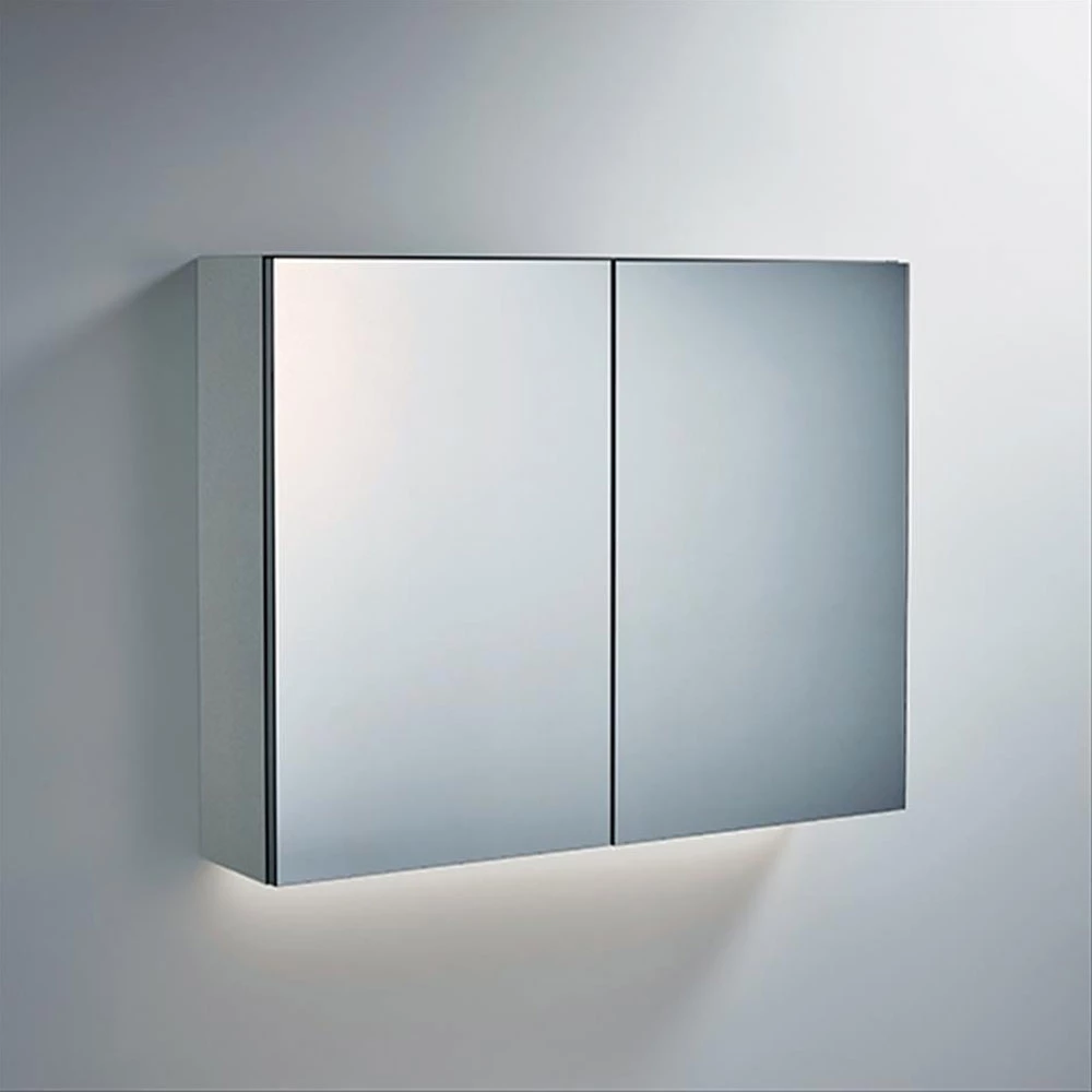 Ideal Standard 2-Door Mirror Cabinet With Bottom Ambient Light 1000mm Wide - Aluminium 5 Ideal Standard 2-Door Mirror Cabinet With Bottom Ambient Light 1000mm Wide - Aluminium - Image 3