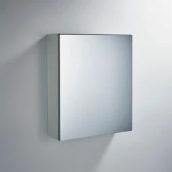 Ideal Standard 1-Door Mirror Cabinet 600mm Wide - Aluminium