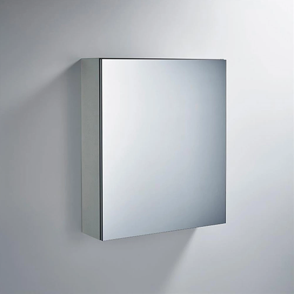 Ideal Standard 1-Door Mirror Cabinet 600mm Wide - Aluminium 3 Ideal Standard 1-Door Mirror Cabinet 600mm Wide - Aluminium