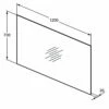 Ideal Standard Bathroom Mirror With Ambient Light And Anti-Steam 700mm H X 1200mm W -HEATANDPLUMB Sales ideal standard bathroom mirror t3338bh