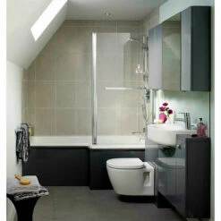 Ideal Standard Concept Idealform L-Shaped Shower Bath Right Hand 1700mm X 700mm/850mm 0 Tap Hole 8 Ideal Standard Concept Idealform L-Shaped Shower Bath Right Hand 1700mm X 700mm/850mm 0 Tap Hole -HEATANDPLUMB Sales ideal standard concept bath e049101