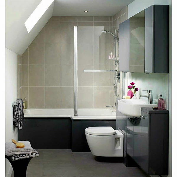 Ideal Standard Concept Idealform L-Shaped Shower Bath Right Hand 1700mm X 700mm/850mm 0 Tap Hole 5 Ideal Standard Concept Idealform L-Shaped Shower Bath Right Hand 1700mm X 700mm/850mm 0 Tap Hole - Image 3