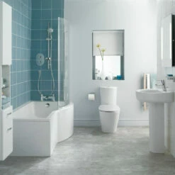 Ideal Standard Concept Shower Bath 1700mm X 700mm/900mm Right Handed 0 Tap Hole White -HEATANDPLUMB Sales ideal standard concept bath e731501 1 1