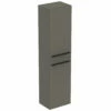 Ideal Standard I.Life A 2-Door Tall Column Unit 400mm Wide - Matt Quartz Grey -HEATANDPLUMB Sales ideal standard i life a bathroom furniture t5260ng