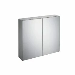 Ideal Standard 2-Door Mirror Cabinet With Bottom Ambient Light 800mm Wide - Aluminium 11 Ideal Standard 2-Door Mirror Cabinet With Bottom Ambient Light 800mm Wide - Aluminium -HEATANDPLUMB Sales ideal standard modern bathroom cabinet t3442al