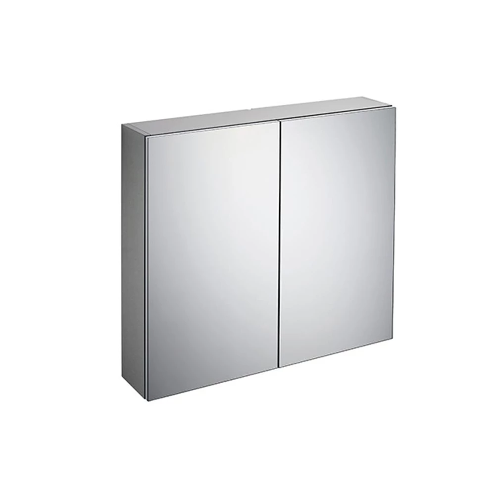 Ideal Standard 2-Door Mirror Cabinet With Bottom Ambient Light 800mm Wide - Aluminium 7 Ideal Standard 2-Door Mirror Cabinet With Bottom Ambient Light 800mm Wide - Aluminium - Image 5