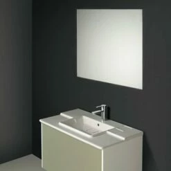 Ideal Standard Bathroom Mirror With Ambient Light And Anti-Steam 700mm H X 800mm W -HEATANDPLUMB Sales ideal standard modern bathroom mirror t3337bh 2 2